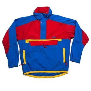 Vintage‎ 80s The North Face TNF Men’s Loose Fit Colorful Windbreaker Jacket - S